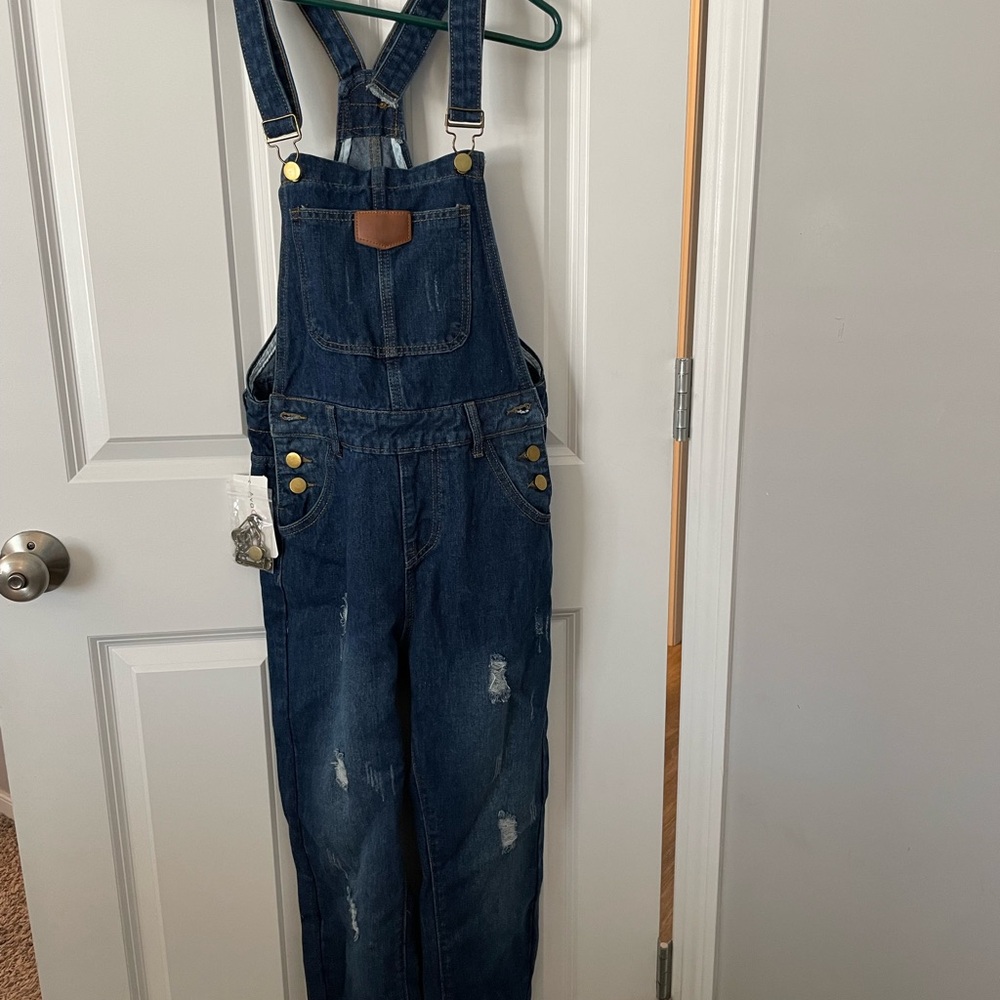 Blue Denim Overalls